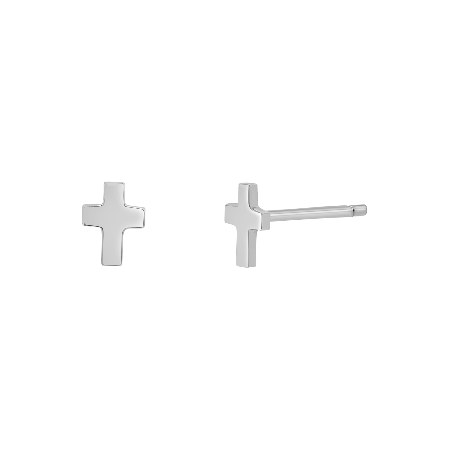 Mini Cross Stud Earrings F496841