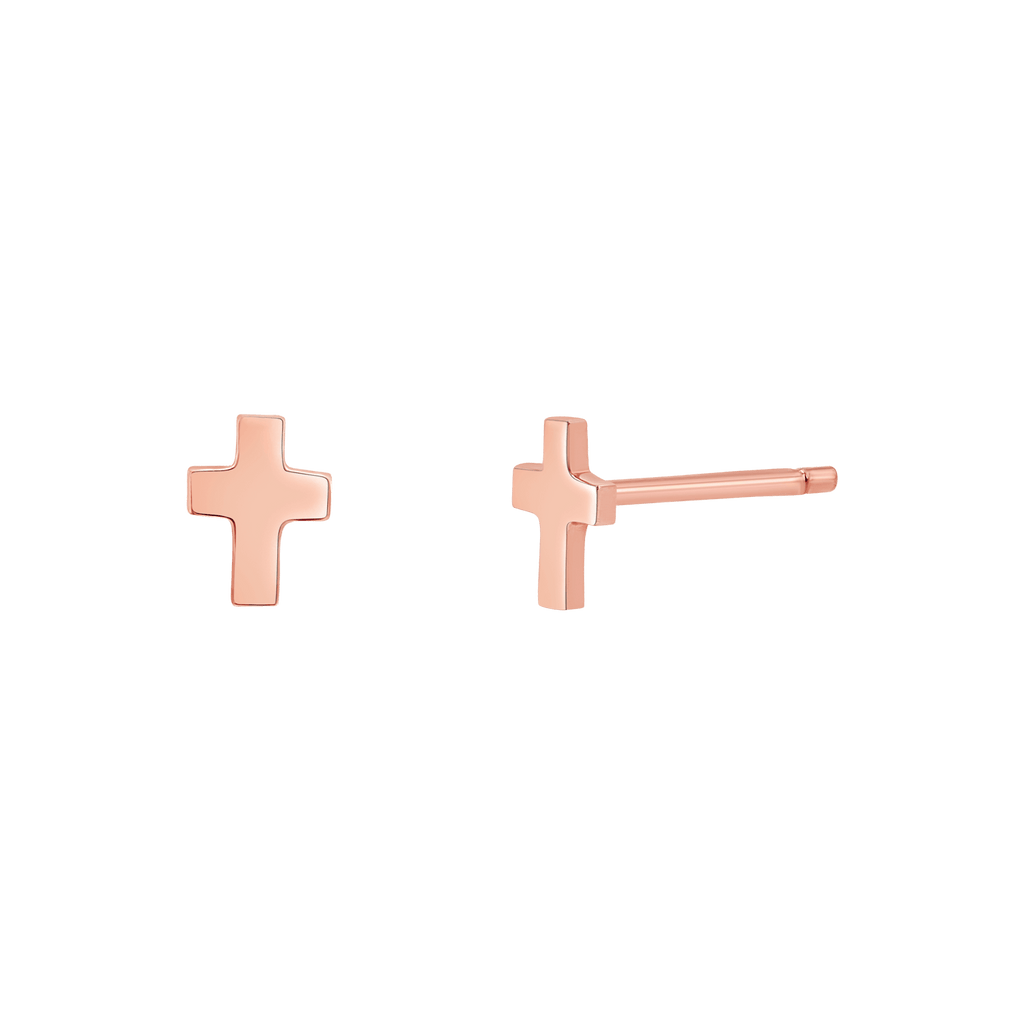 Mini Cross Stud Earrings F496841