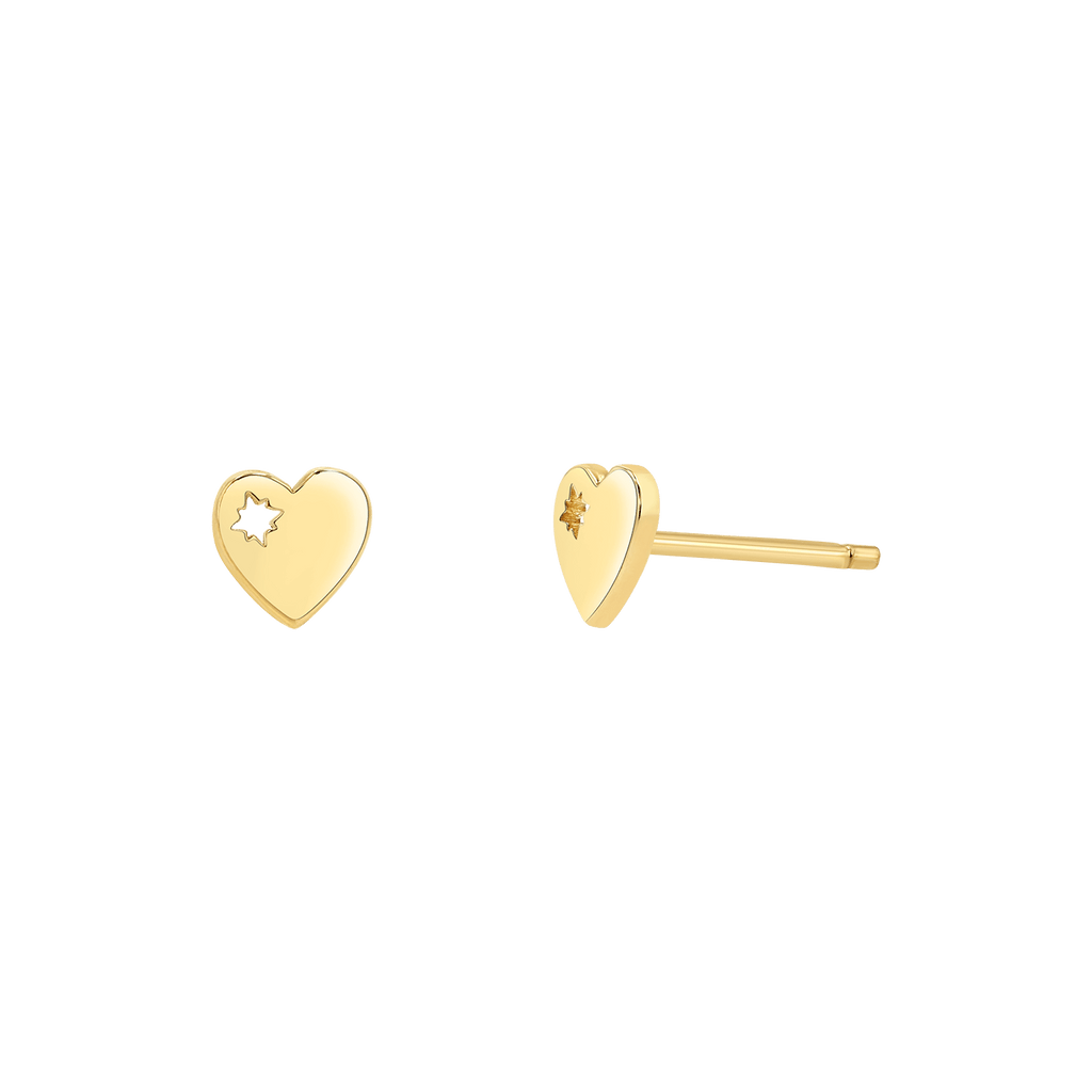 Mini Heart Stud Earrings Y855