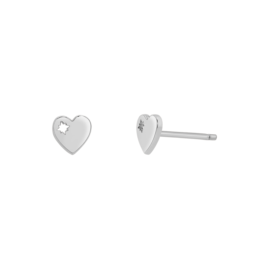 Mini Heart Stud Earrings Y855