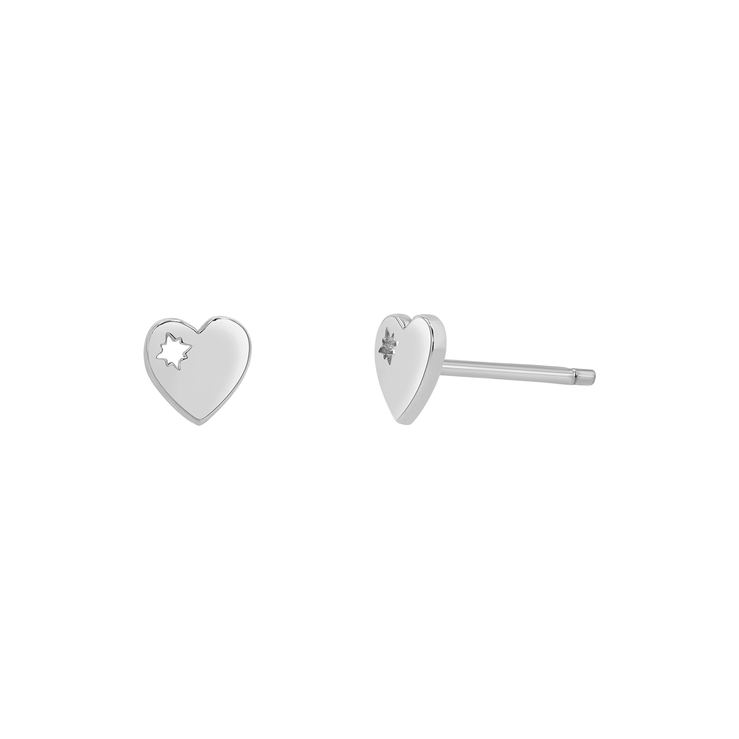 Mini Heart Stud Earrings Y855