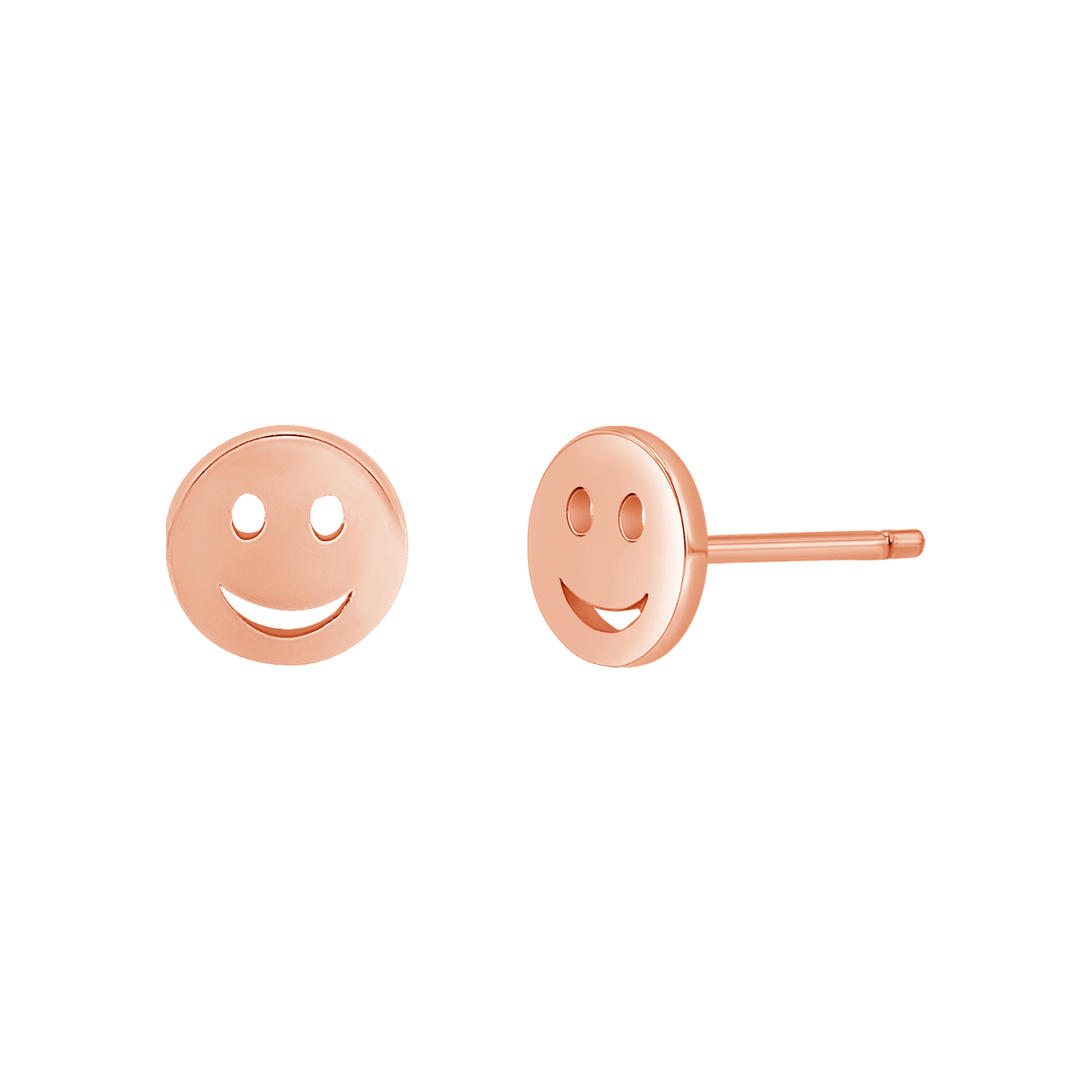 Smiley Face Stud Earrings U695