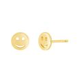 Smiley Face Stud Earrings U695