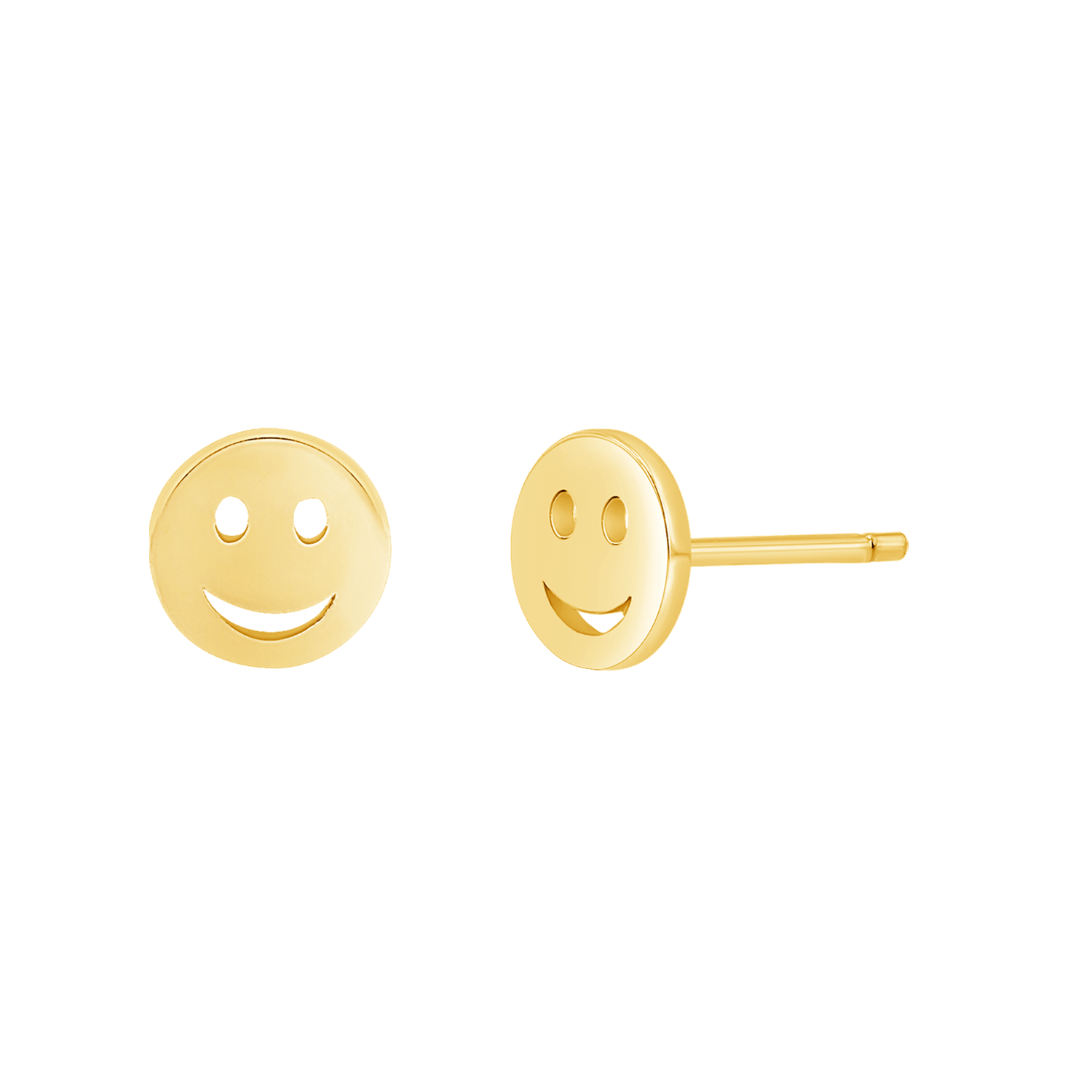 Smiley Face Stud Earrings U695