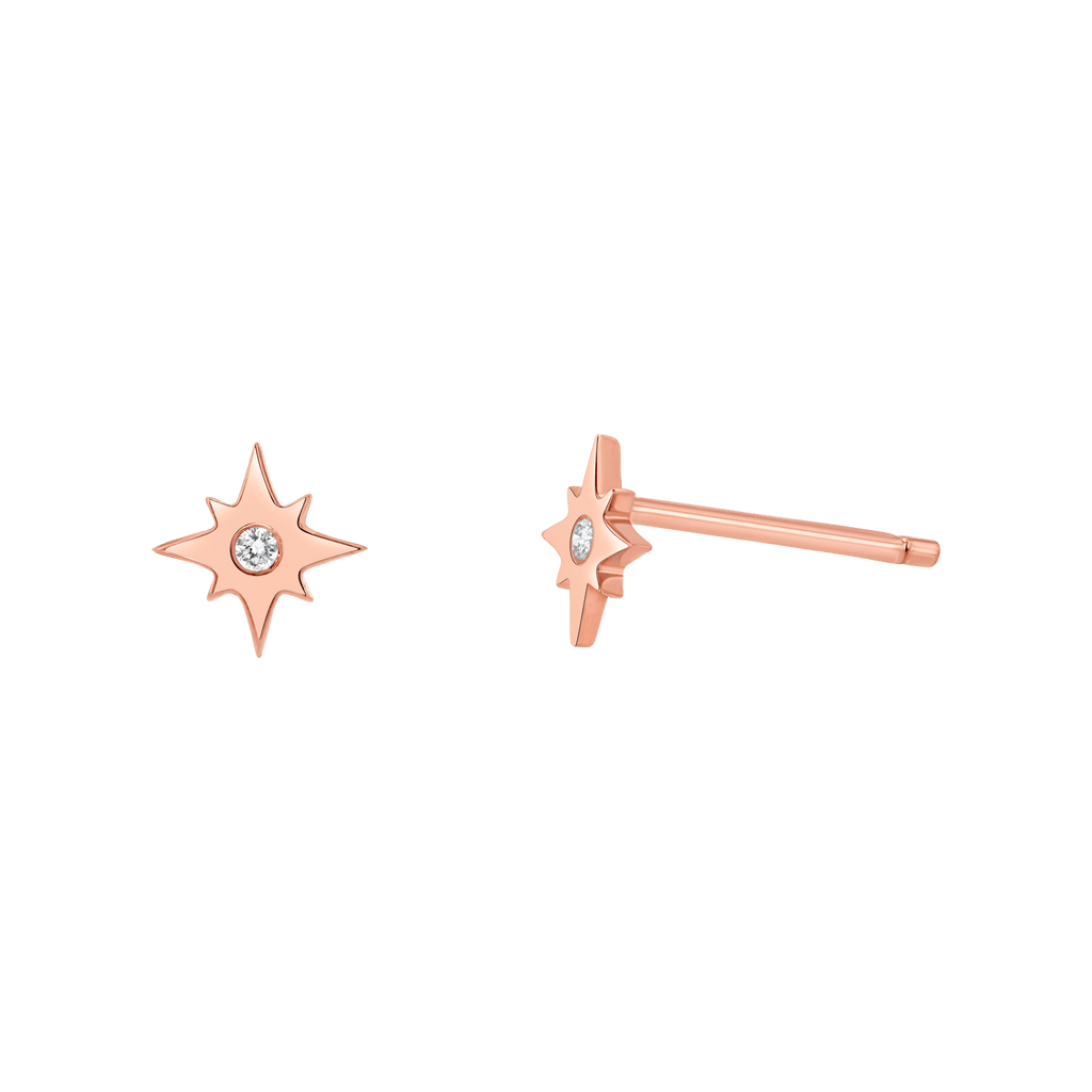 Diamond Starburst Stud Earrings B690367