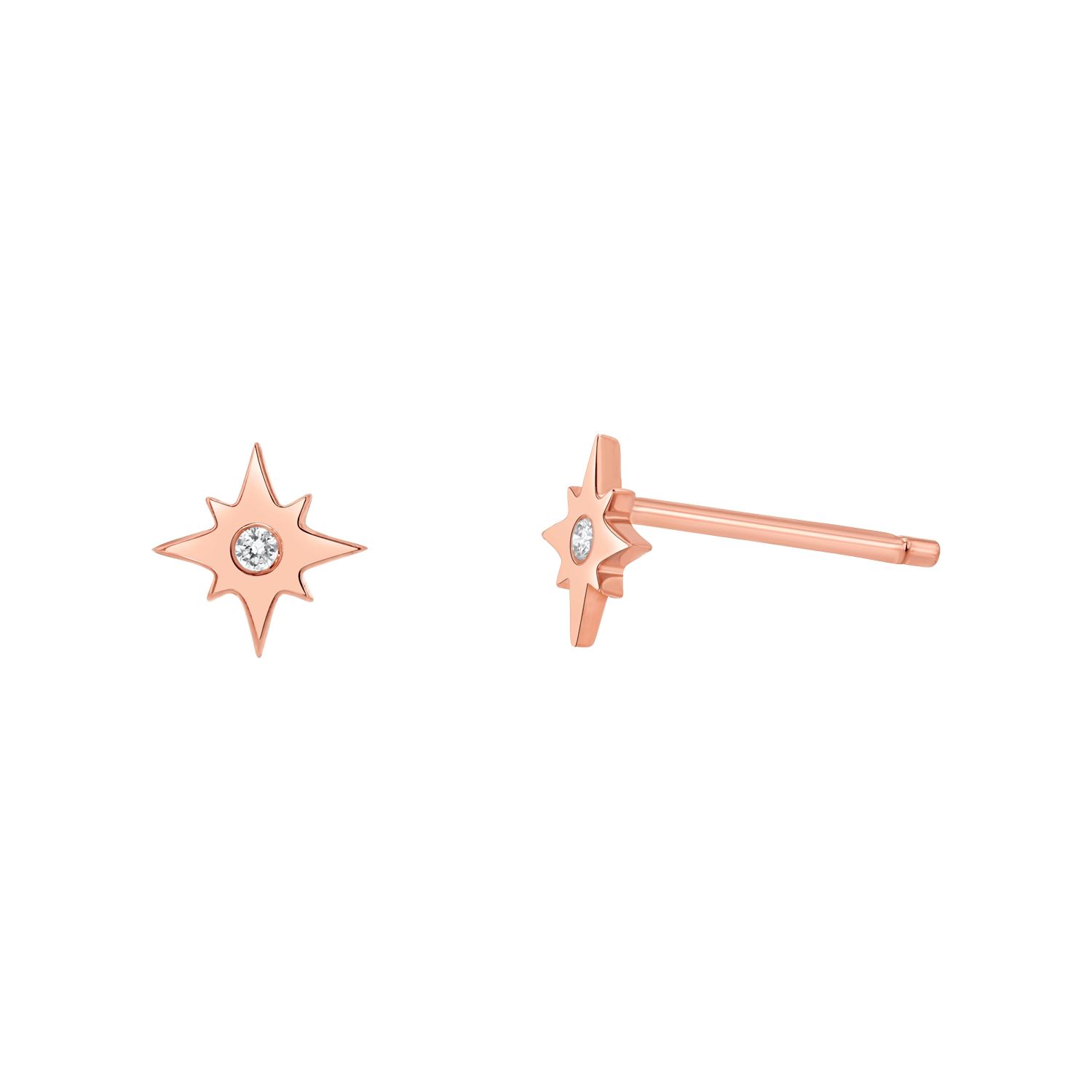 Diamond Starburst Stud Earrings B690367