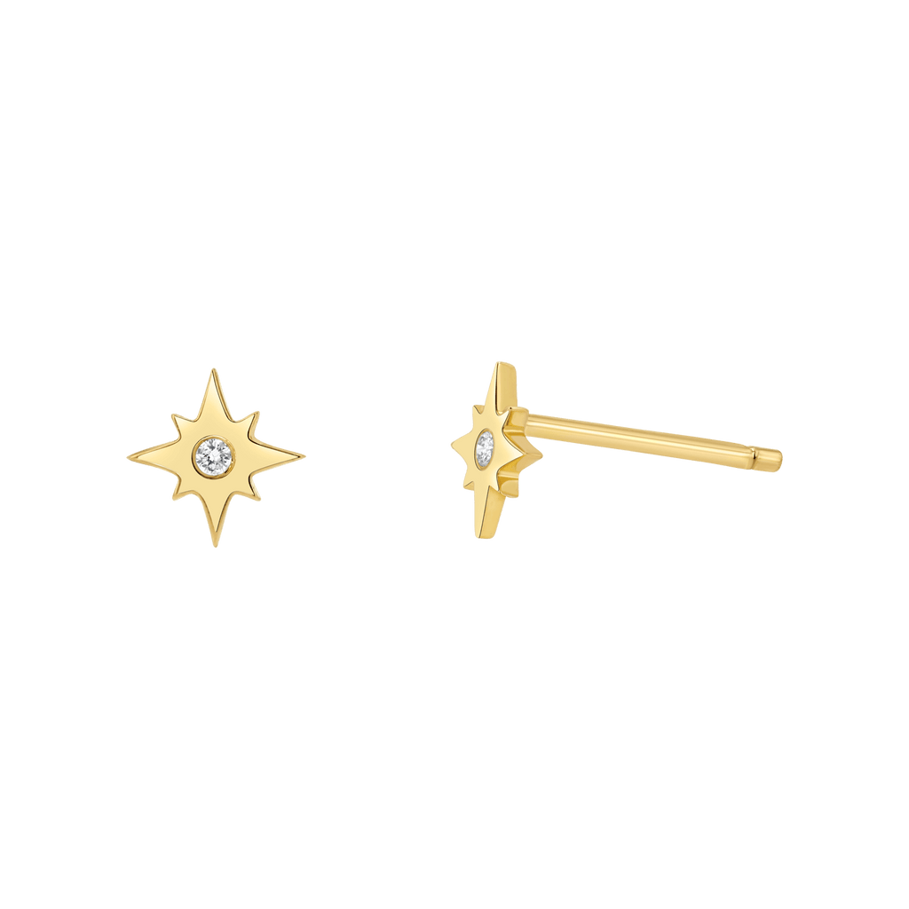 Diamond Starburst Stud Earrings B690367