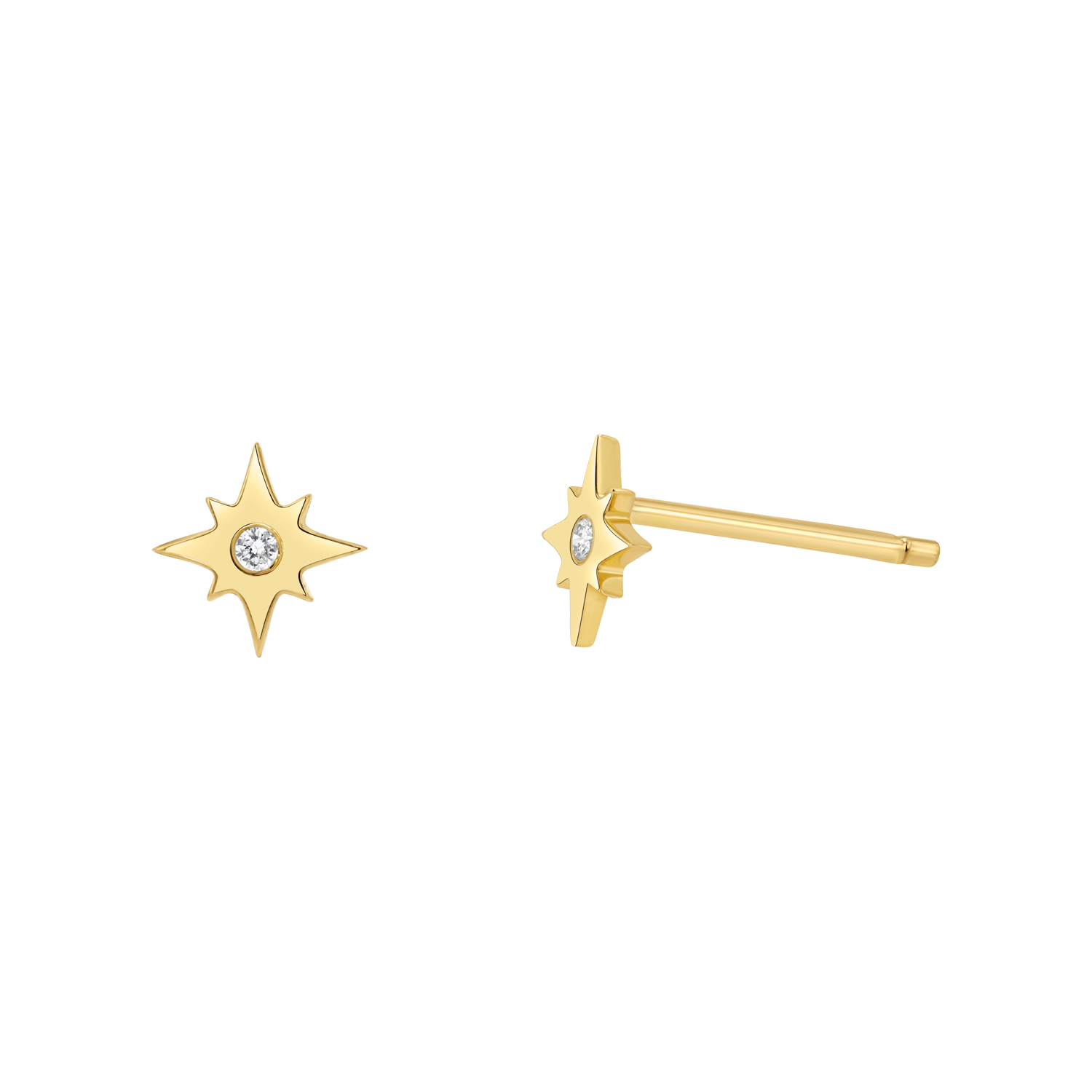 Diamond Starburst Stud Earrings B690367