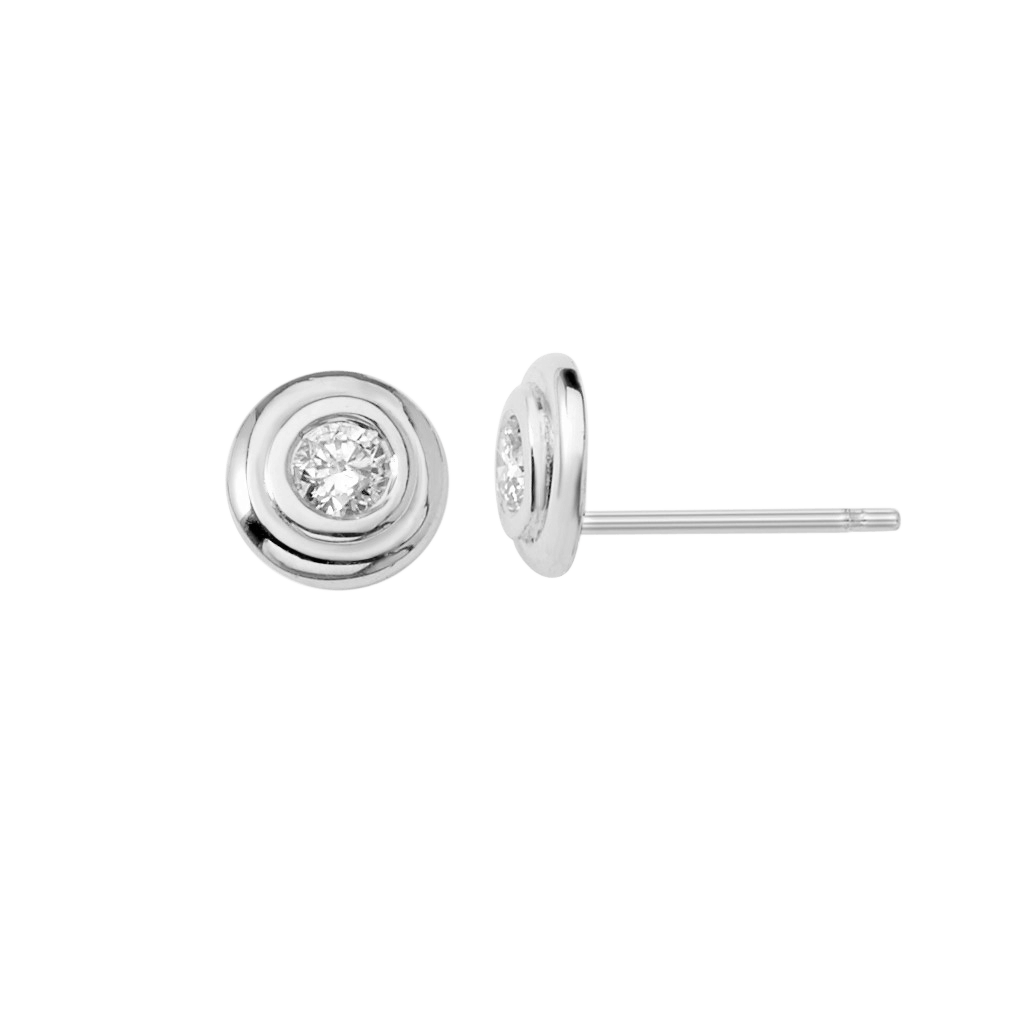 Solitaire Earrings Y156