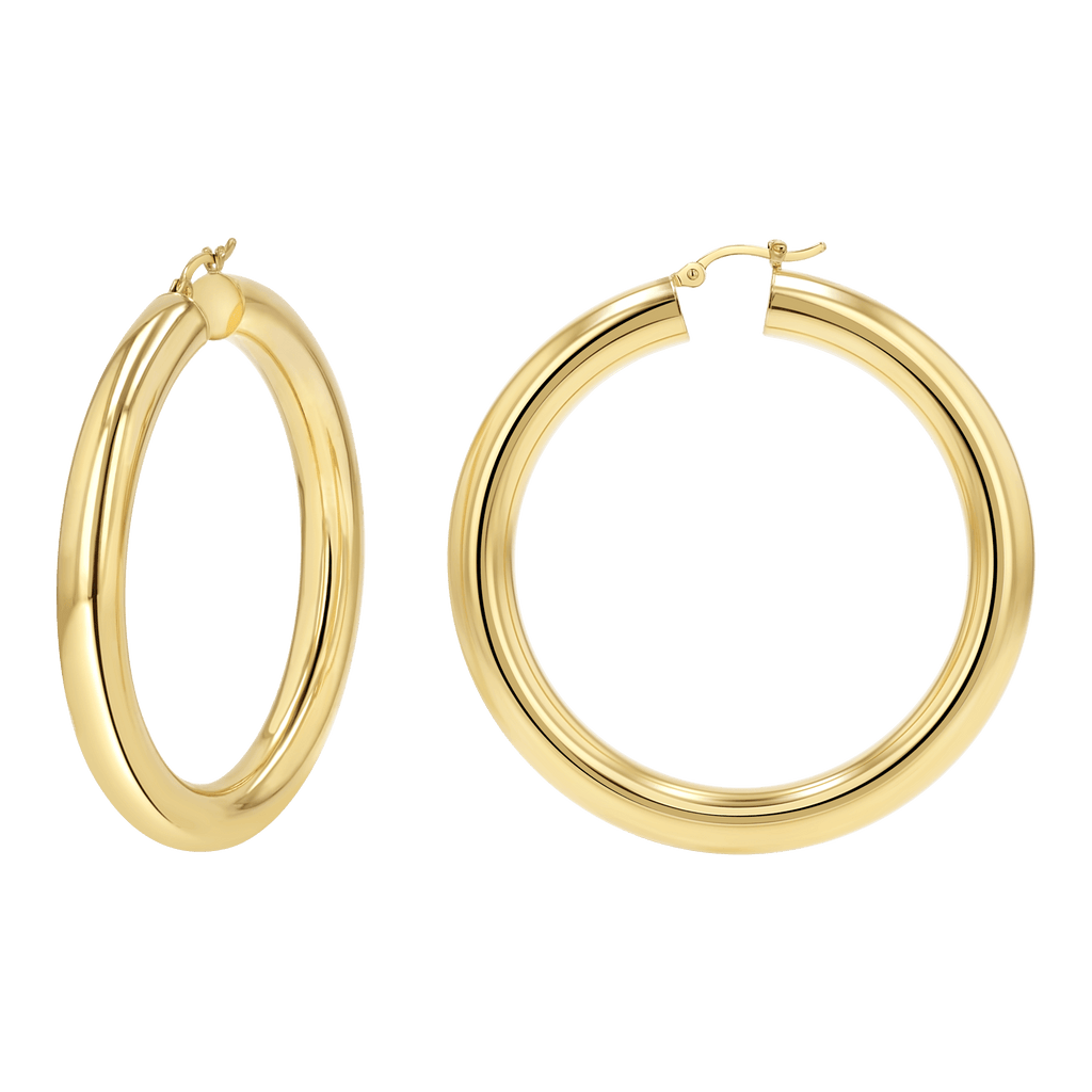 6mm Tube Hoop Earrings U497