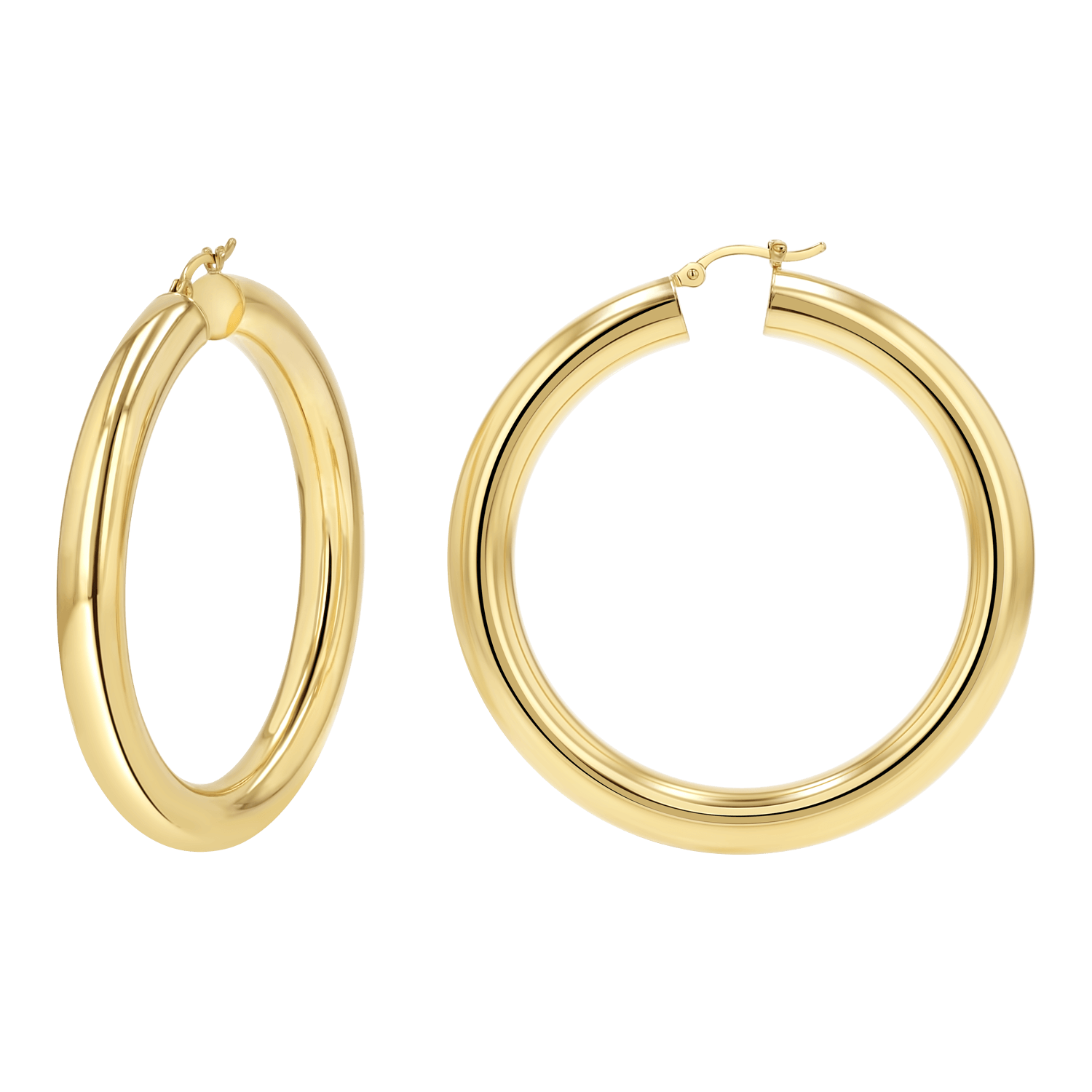 6mm Tube Hoop Earrings U497