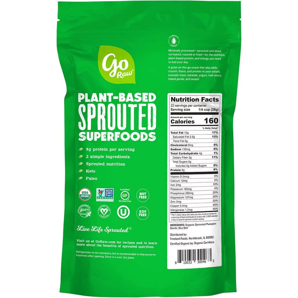 Organic Pumpkin Seeds with Sea Salt, 22 oz S7440