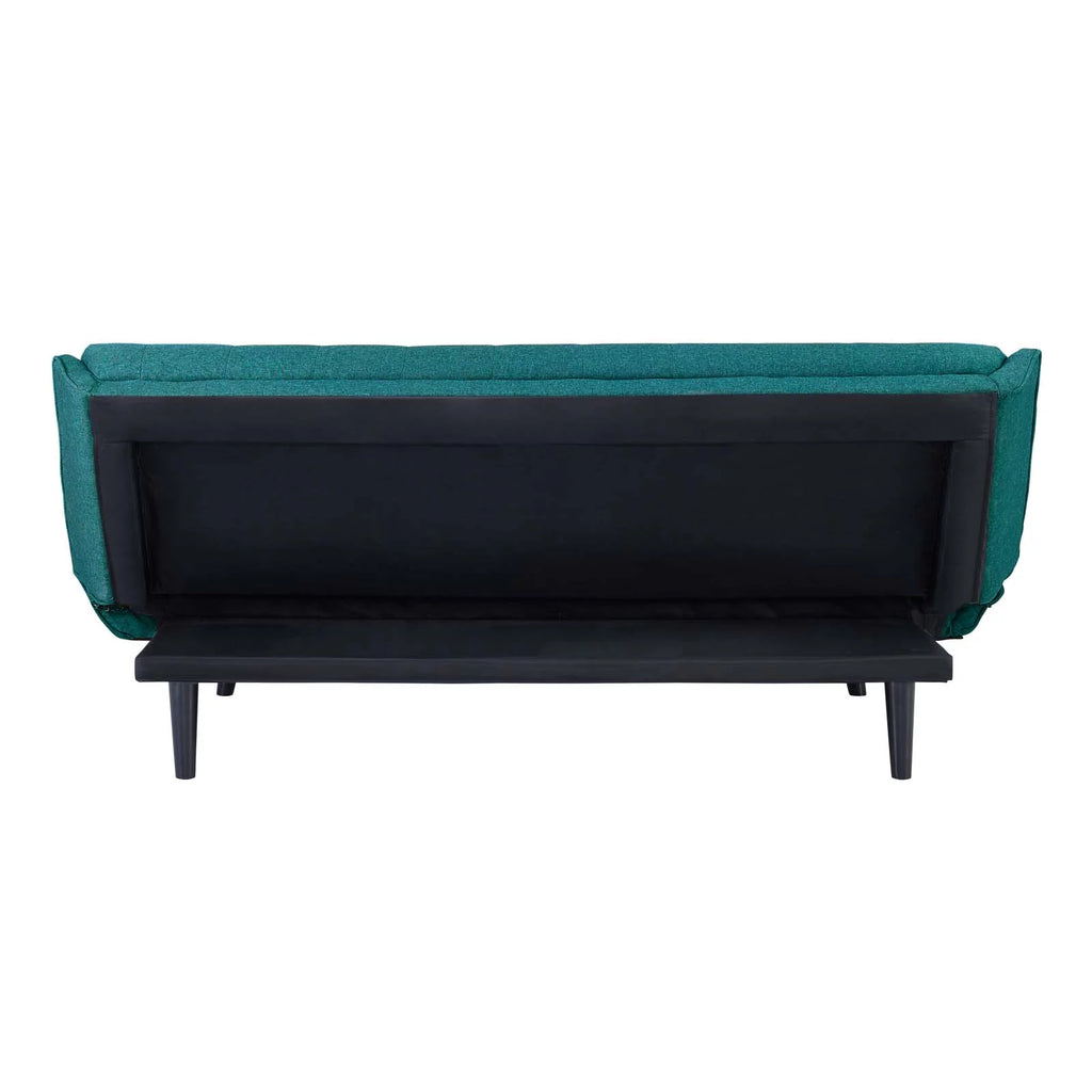 Aqua Blue Fabric Tufted Sofa Bed E603