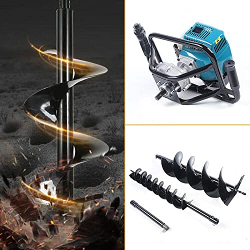 52cc Gas Powered Earth Auger Post Hole Digger Drill 4inch 6inch 8inch Bits N19035