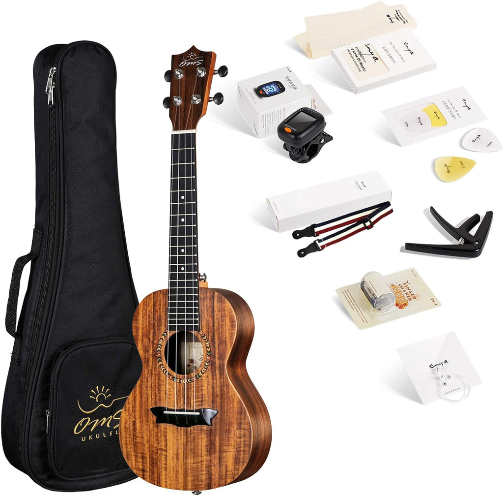 Blue 23 Inch Solid Mahogany Top Concert Ukulele with Starter Kit E5795