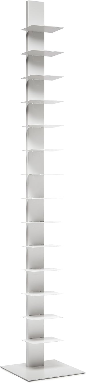 White 14 Shelves Bookcase G39041