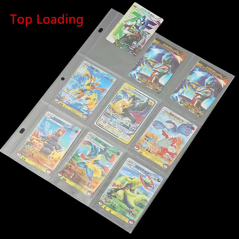 Black 9 Pocket Trading Card Binder with 50 Page Sleeves M57171
