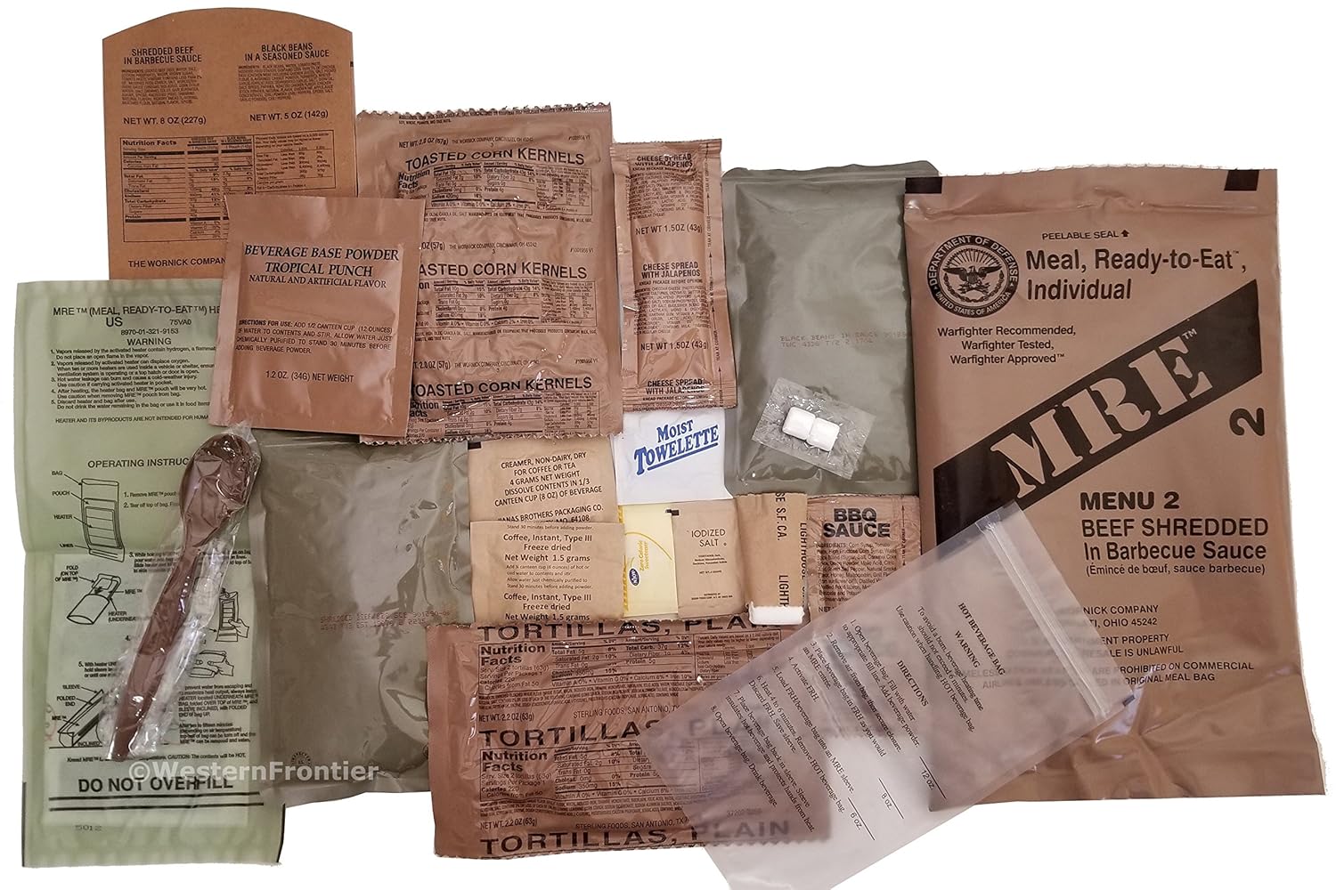 12 Meals Military Surplus Meal Ready to Eat H960832