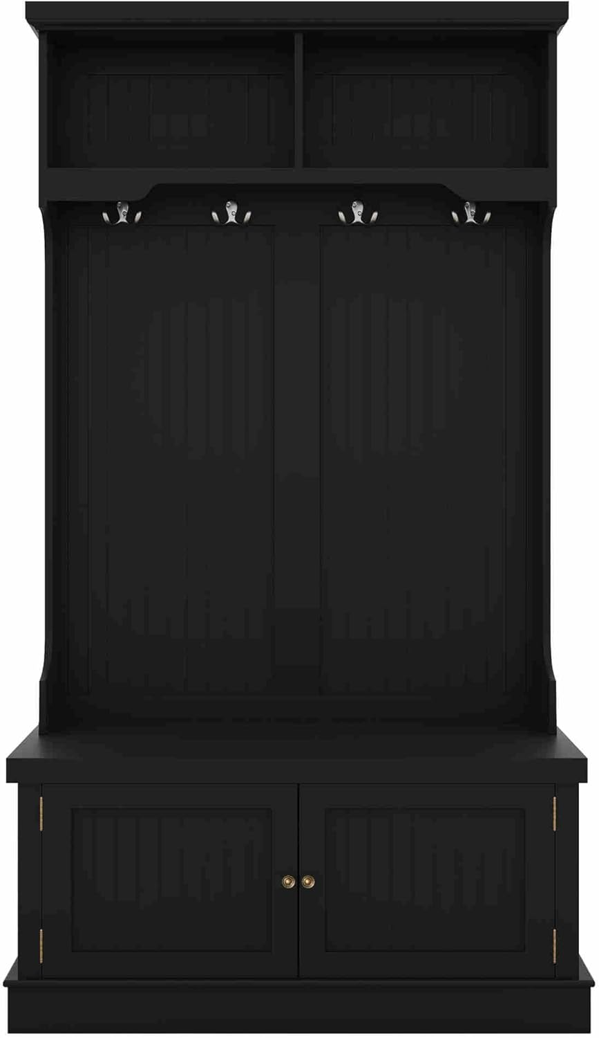 Hall Tree with Bench and Shoe Storage, Coat Rack O270982