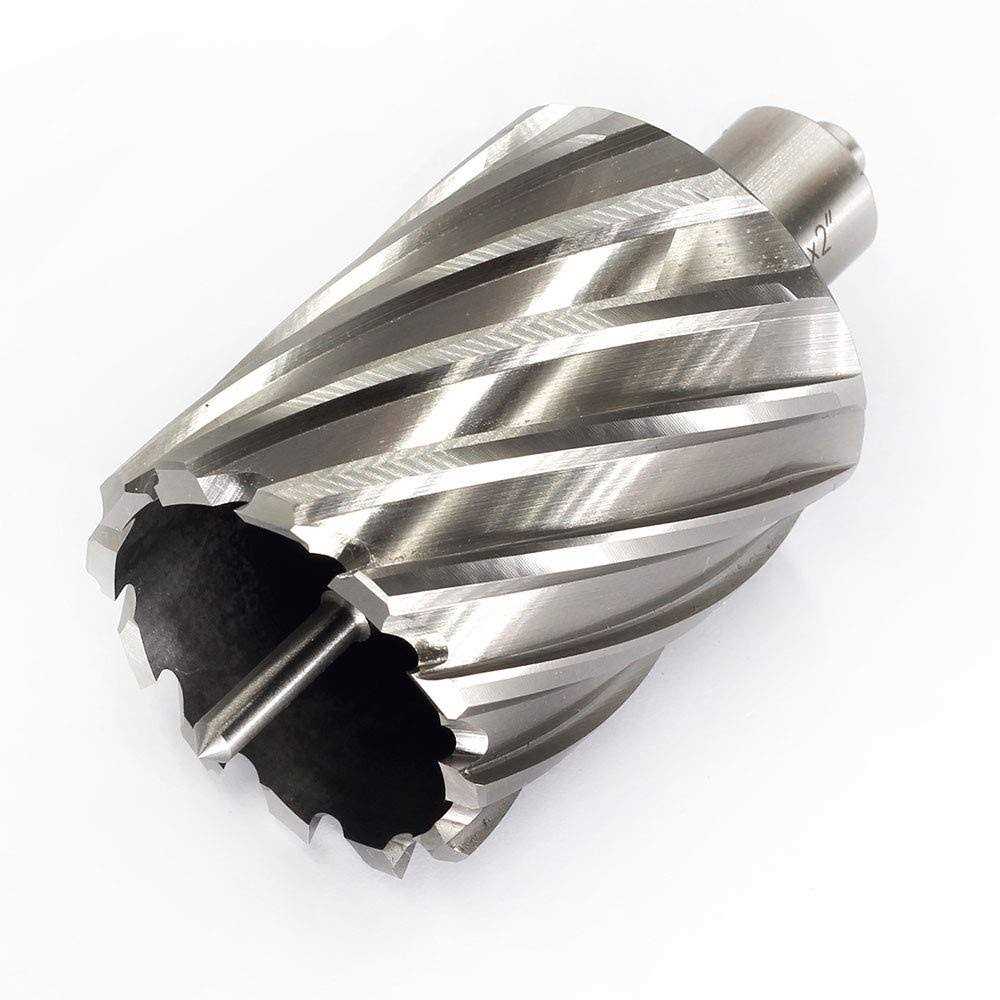 3/4 Inch Weldon Shank 2 Cutting Diameter 2 Cutting Depth HSS Annular Cutter A7847