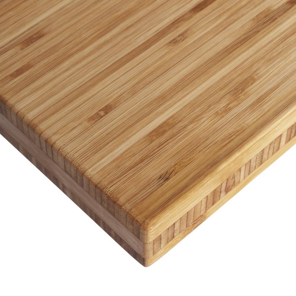 Unfinished Natural Straight Butcher Block Bamboo Kitchen Countertop G4732