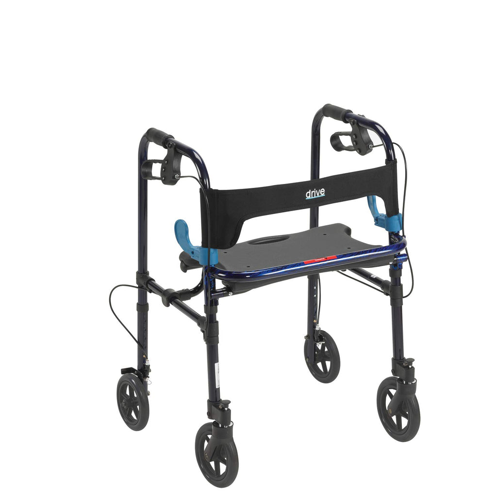 Flame Blue 8" Wheels Rollator Walker T152