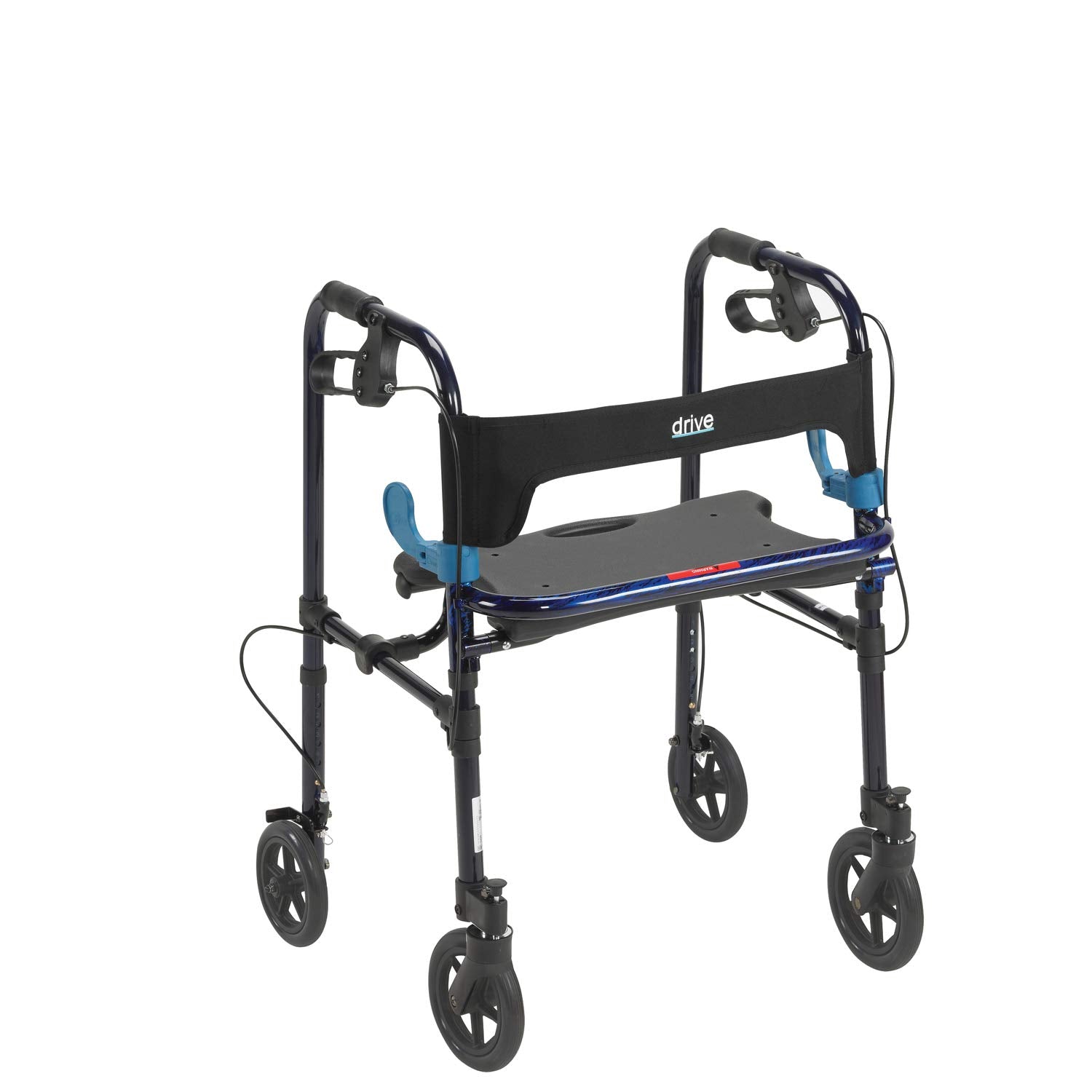 Flame Blue 8" Wheels Rollator Walker T152