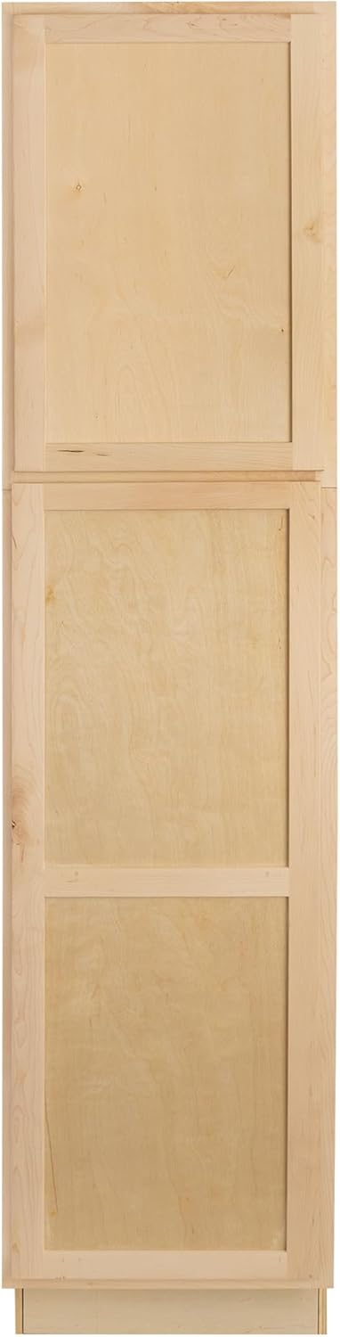 Raw Maple 24" D x 18" W x 96" H Plywood Base Kitchen Cabinet X79922