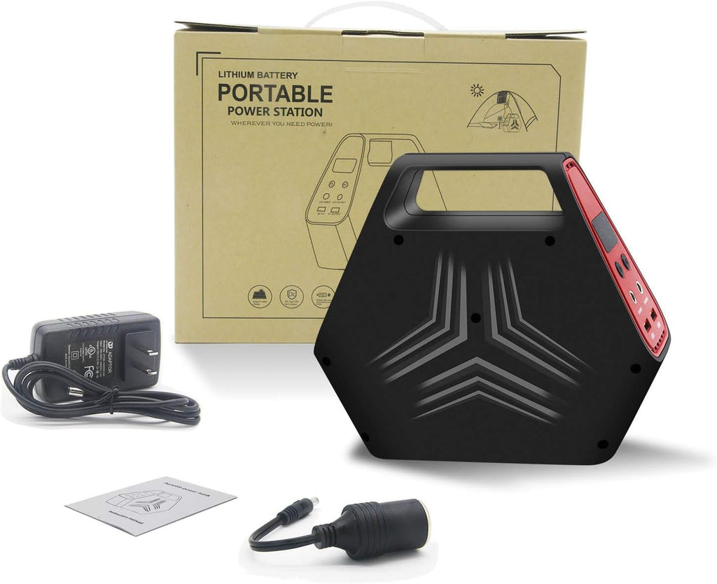146Wh 42000mAh Portable Power Station with Dual 110v AC Outlet, 2 DC Ports, QC 3.0 USB Ports N171