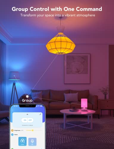 2 Pack WiFi Bluetooth Color Changing Light Bulbs I194719