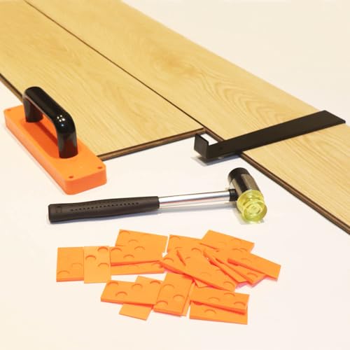 43PC Laminate Flooring Installation Kit with Floor Spacers, Pull Bar, Rubber Mallet, Tapping Block P68551
