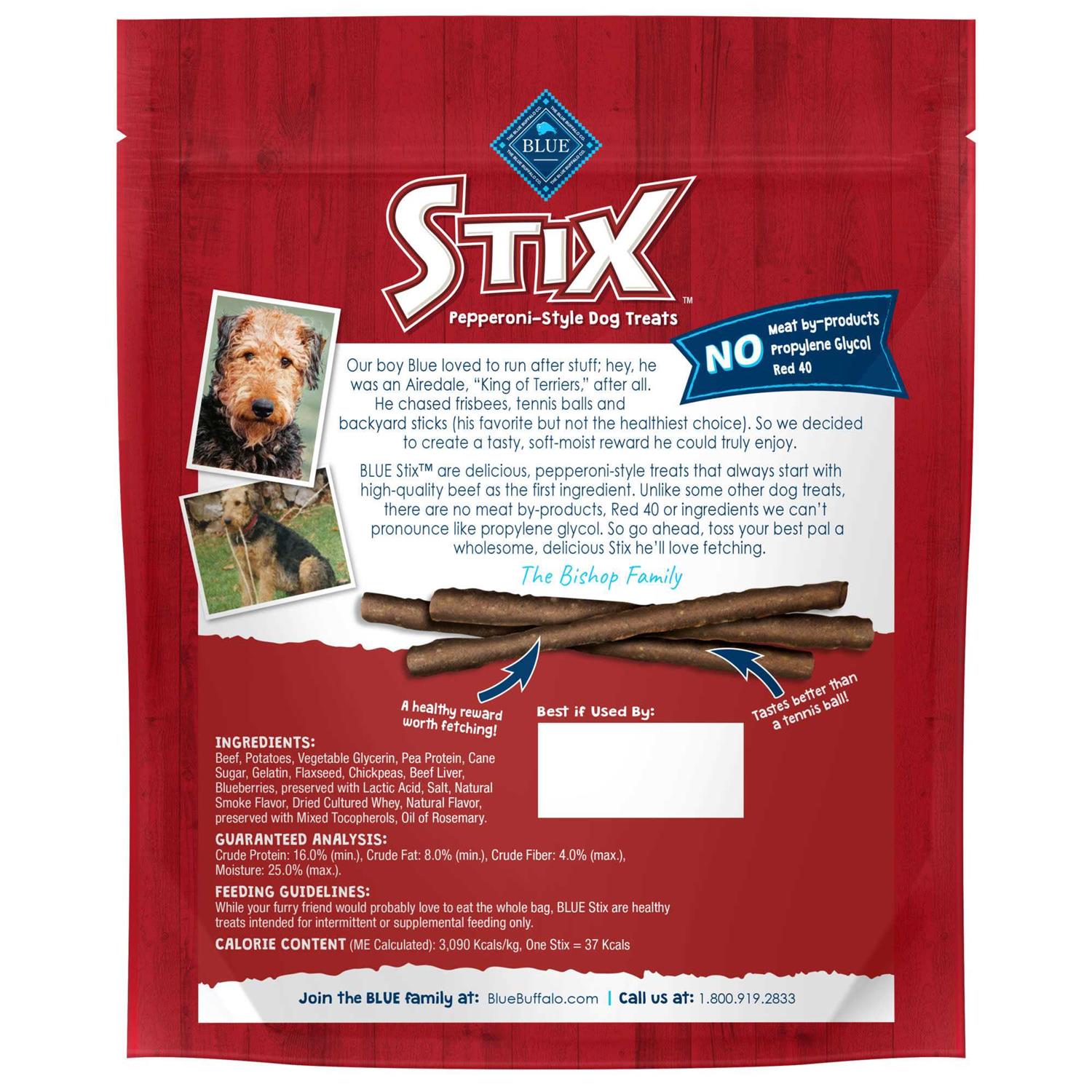 Blue Buffalo Stix Dog Treats H1332