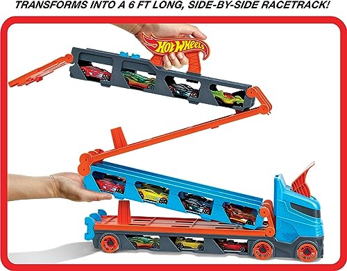 3 1:64 Scale Cars Storage Carrier with 6-Foot Drag Race Track L824968