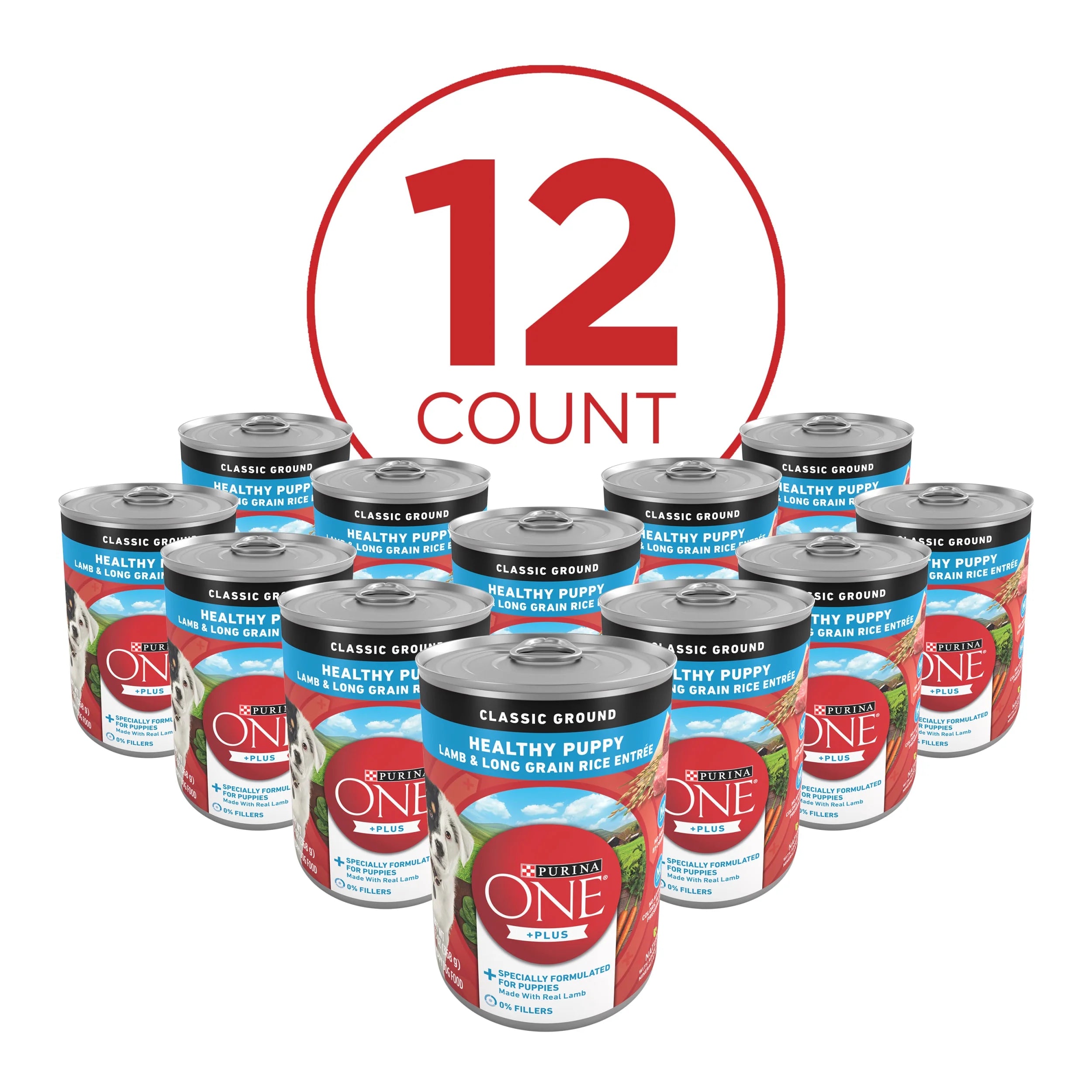 13 oz Cans (12 Pack) Soft Lamb Long Grain Rice Wet Puppy Dog Food K341