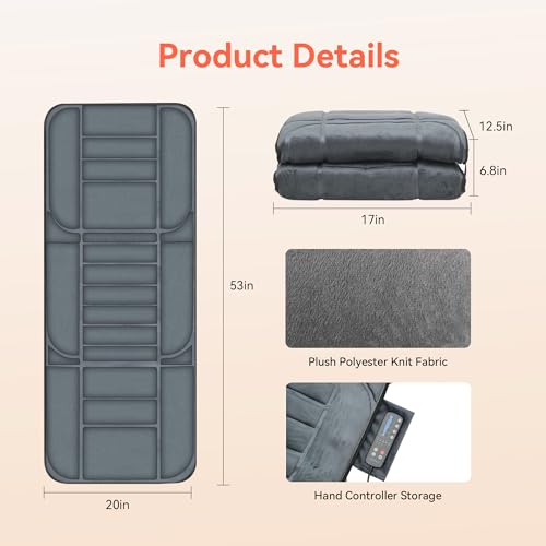 5 Vibration Modes 3 Levels Back Massager Pad with Heat P1995