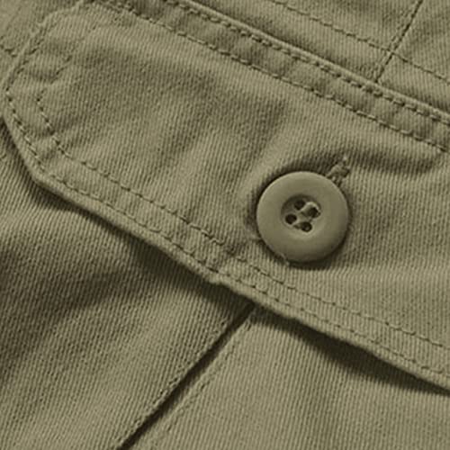Men Cargo Shorts Below Knee Relaxed Fit Casual Stretch Big and Tall Tactical Work Shorts Hiking Overalls R8565