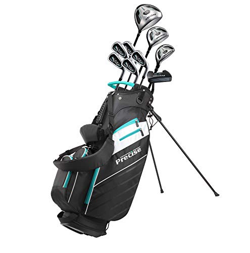 Complete Golf Clubs Package Set Includes Titanium Driver, Fairway, Hybrid, 6-PW Irons, Putter, Bag, 3 H/C's Right Hand X72153