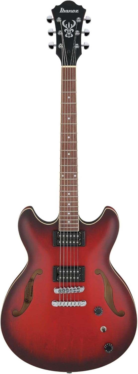 Sunburst Red Semi-Hollow Electric Guitar Y97742