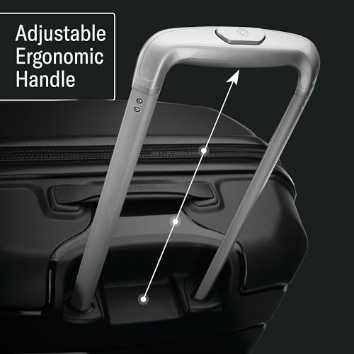 White/Grey Hardside Carry-On 21-Inch Luggage N2261