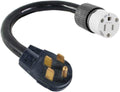 Old 14-50P 4-Pin Male Plug to New Female 5-15R Power Cord Adapter C221