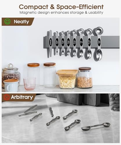 Set of 15 Stainless Steel Measuring Cups and Spoons C28742