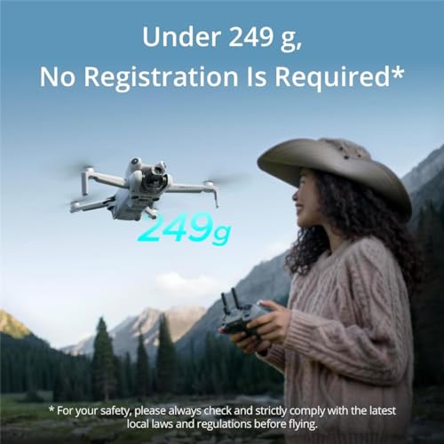 Folding Mini-Drone with 4K HDR Video Camera, Under 249 g, 34 Mins Flight Time G240