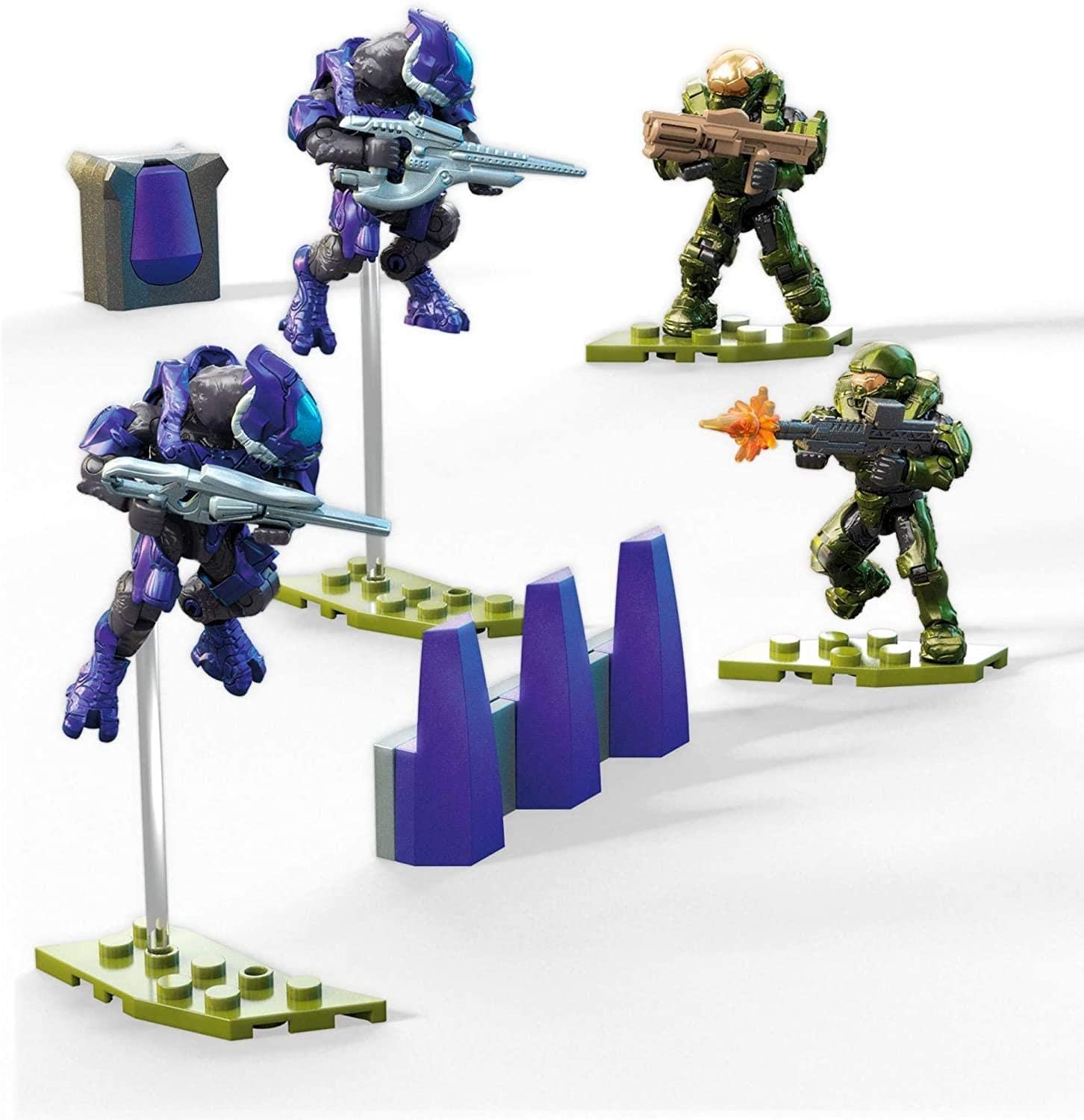 Mega Construx Halo Spartan-IV Team Battle Micro Action Figure Building Set Z63528