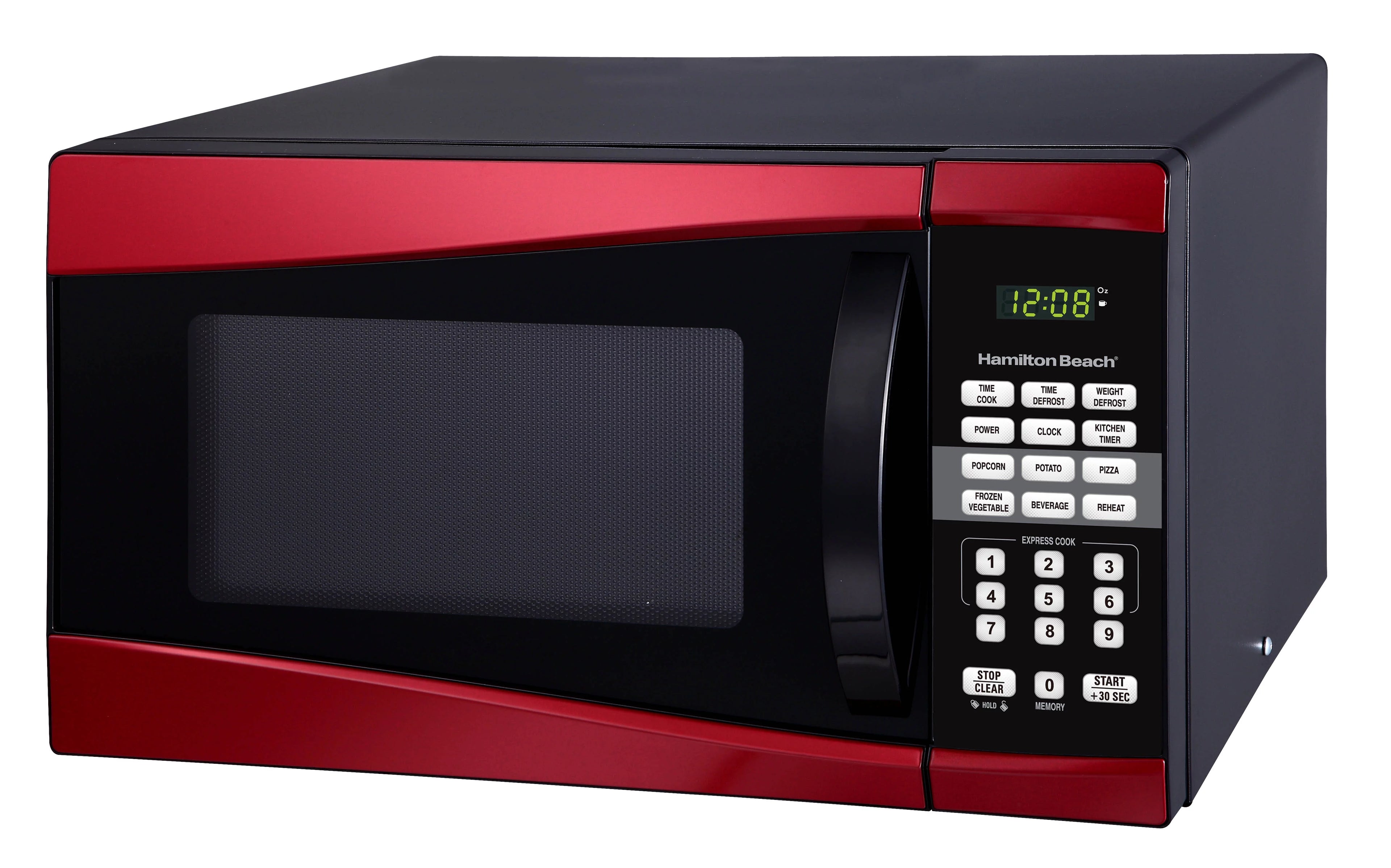 0.9 Cu. ft. 900W Red Microwave Oven C809