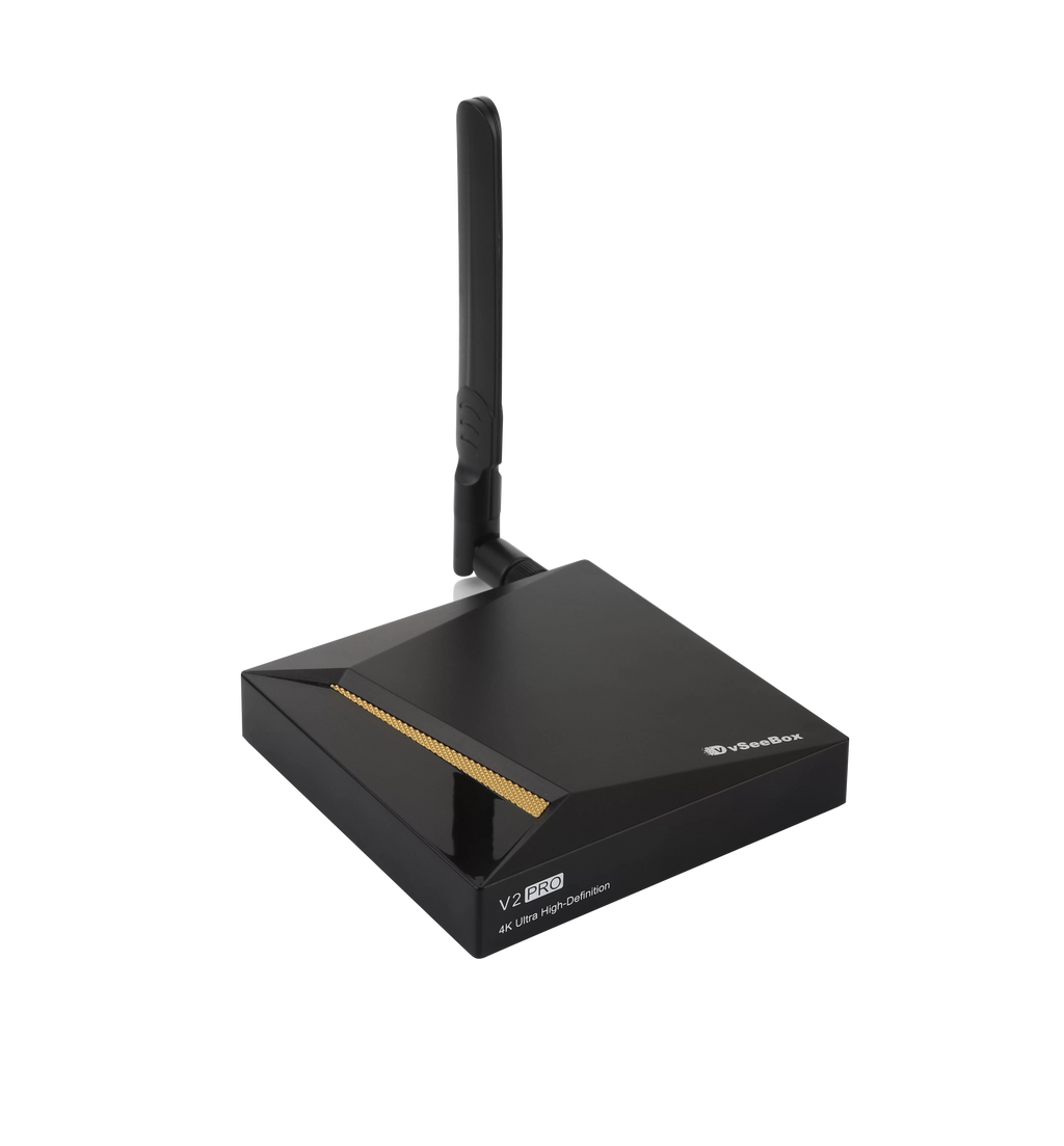 Android 10 V2 Pro Bundle with Voice Control Remote, 8K HDMI Cable, 64GB TF Card, 64GB USB Drive, WiFi Extender, Backlit Keyboard, 4GB RAM, 32GB Storage F18221