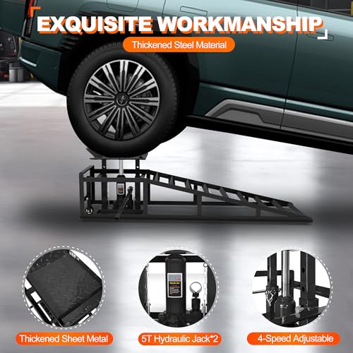 Black Heavy Duty Steel Car Ramps 2 Pack A8662