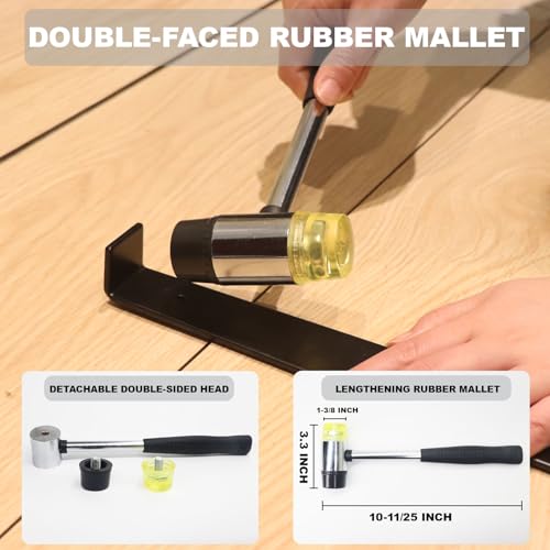 43PC Laminate Flooring Installation Kit with Floor Spacers, Pull Bar, Rubber Mallet, Tapping Block P68551