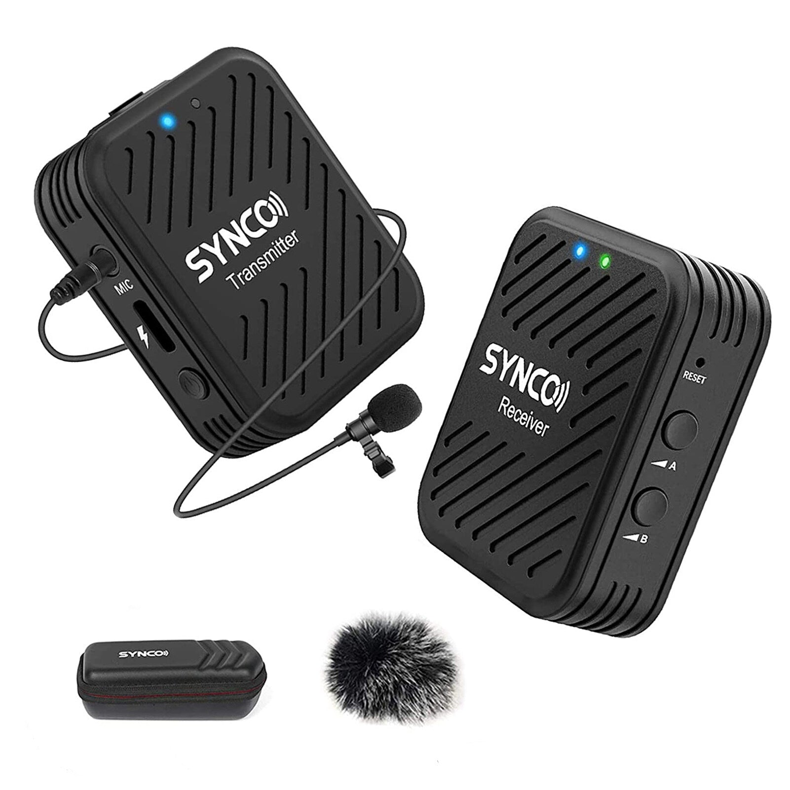 2.4G Wireless Microphone System with 1 Transmitter & 1 Receiver & 1 Lavalier Microphone N77874