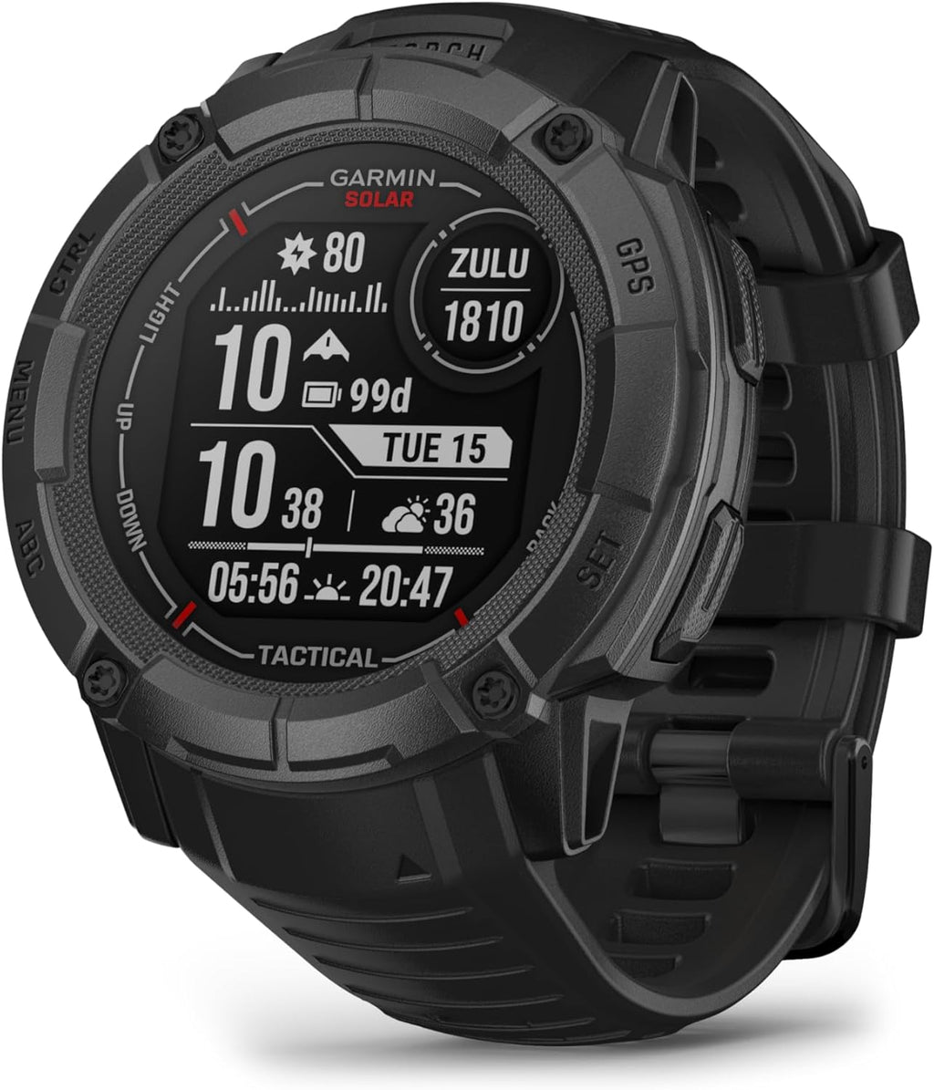 Rugged Outdoor GPS Smartwatch with Solar Charging Capability X7963