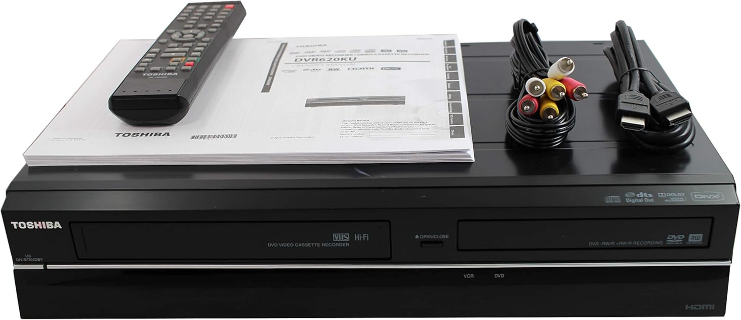 VHS to DVD Recorder VCR Combo with Remote, HDMI D7609